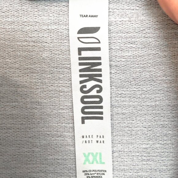 Linksoul Delta Performance Quarter Zip Pullover Men's Size XXL Gray Golfcore - Picture 7 of 8